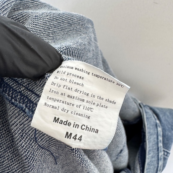 Exlura Women Denim Jumpsuit Overalls Blue Small Boho High Roller Casual Farm - Picture 11 of 11